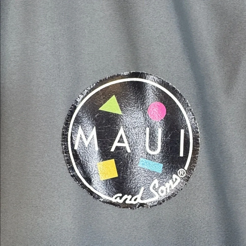 Maui & Sons L/S Swim Shirt Rash Guard SPF 50+ Protection Size Large EUC #5856